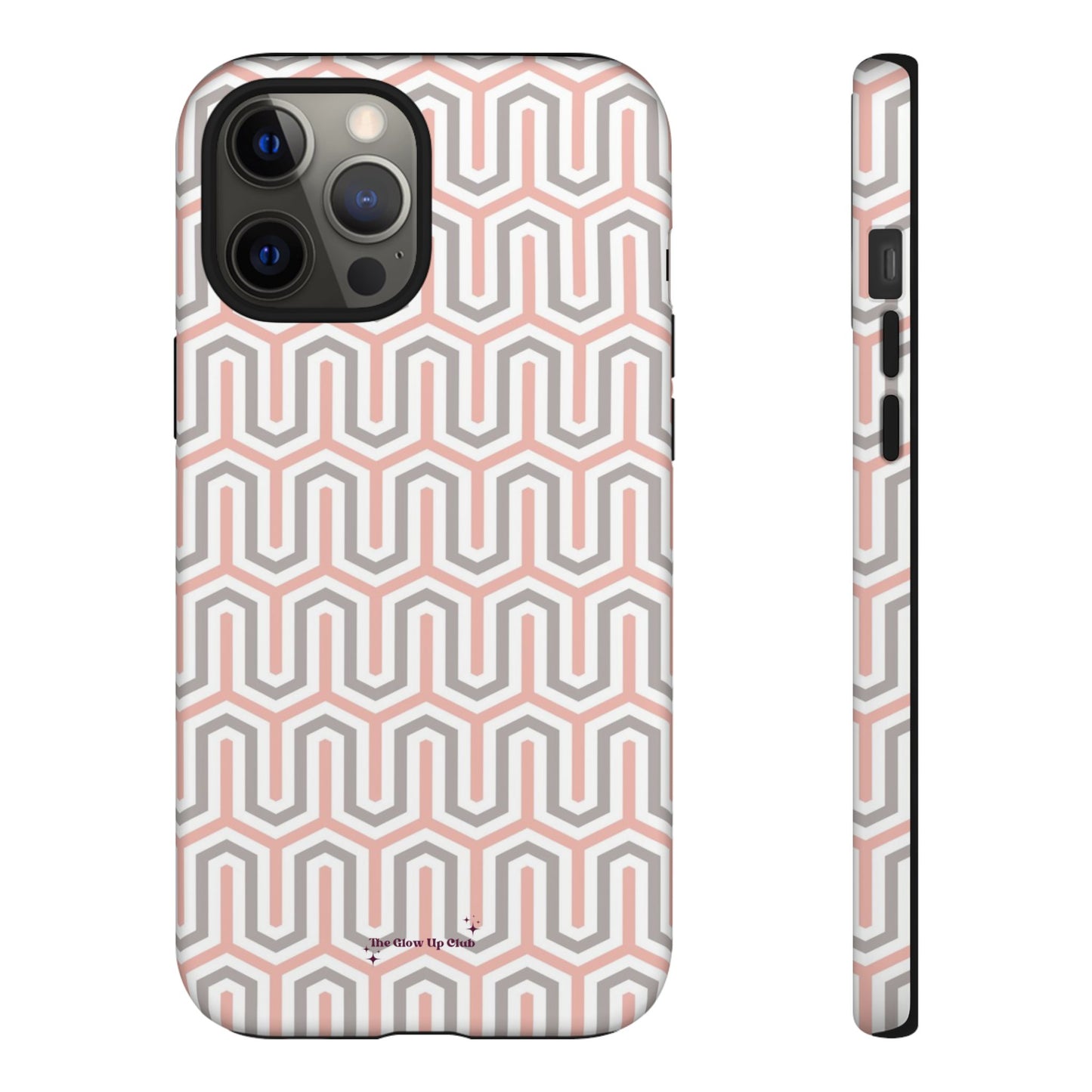 Pink grey pattern - tough case