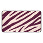 Zebra print cream - Desk Mat