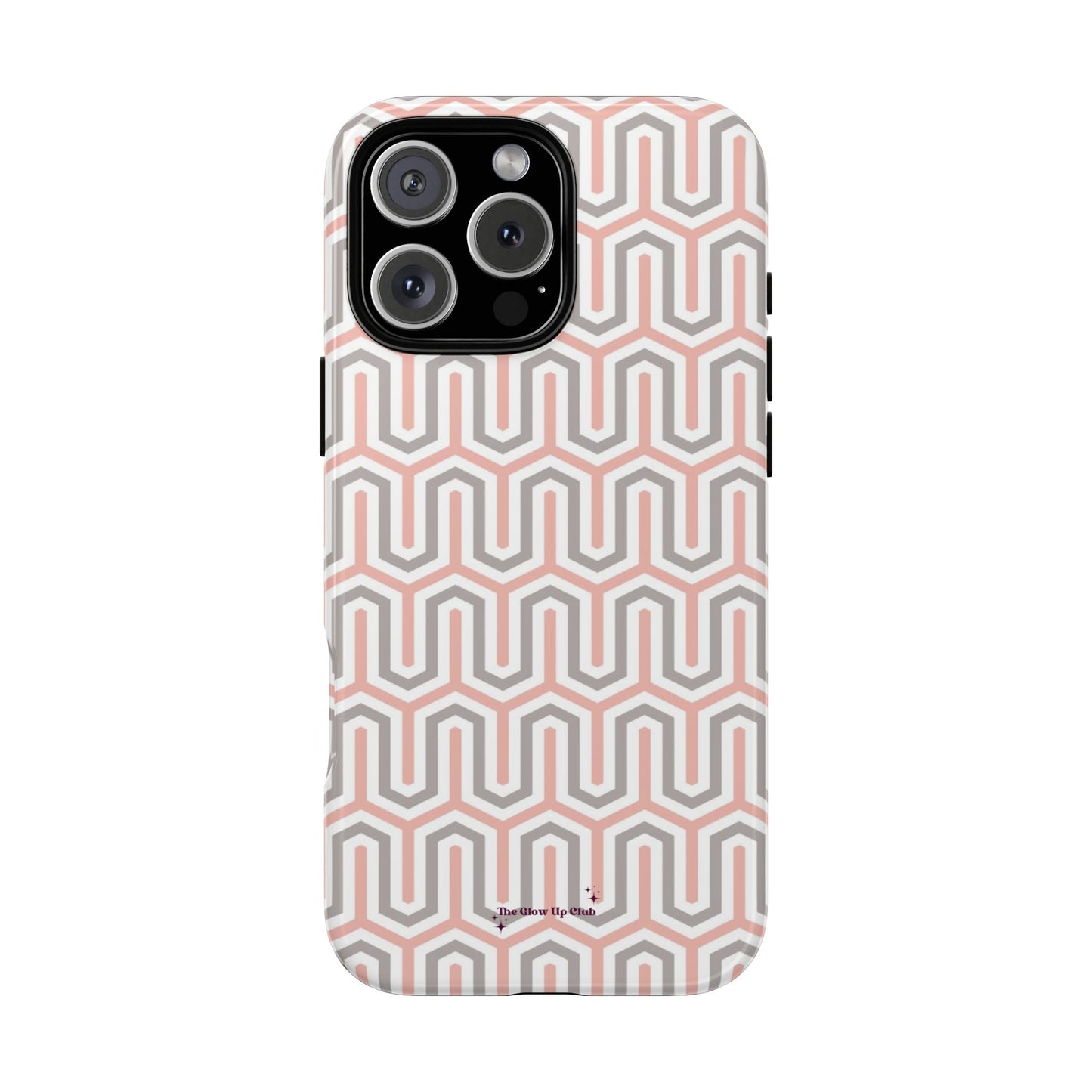 Pink grey pattern - tough case