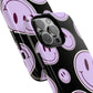 Smiley faces purple on black - tough case