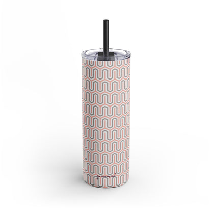 Pink grey pattern Tumbler, 20oz