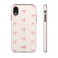 Crooked ribbon pattern cream - tough case