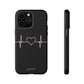 Heart line black - tough case