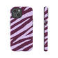 Zebra print purple - tough case