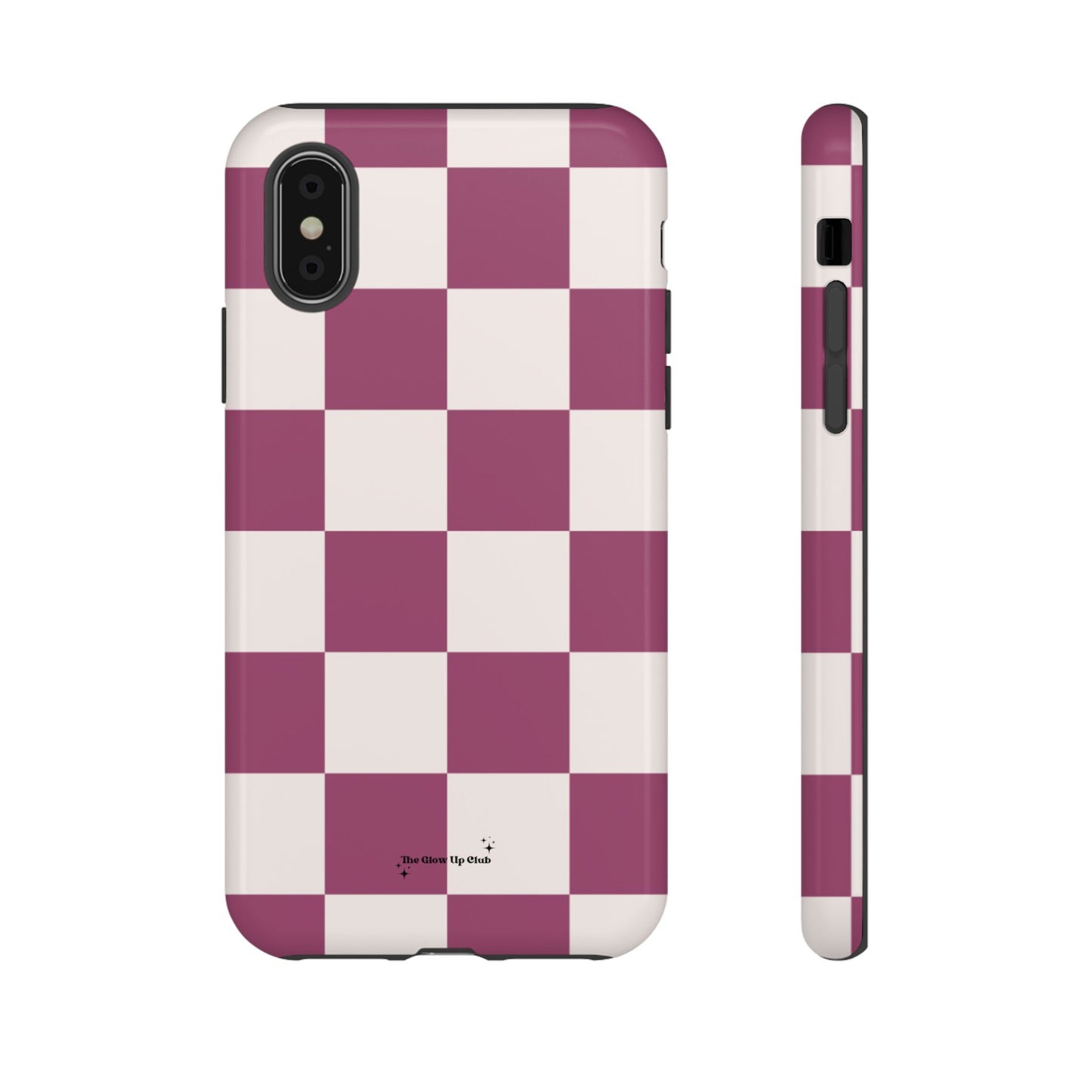 Burgundy checkers - tough case