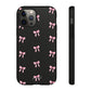 Crooked ribbon pattern black - tough case