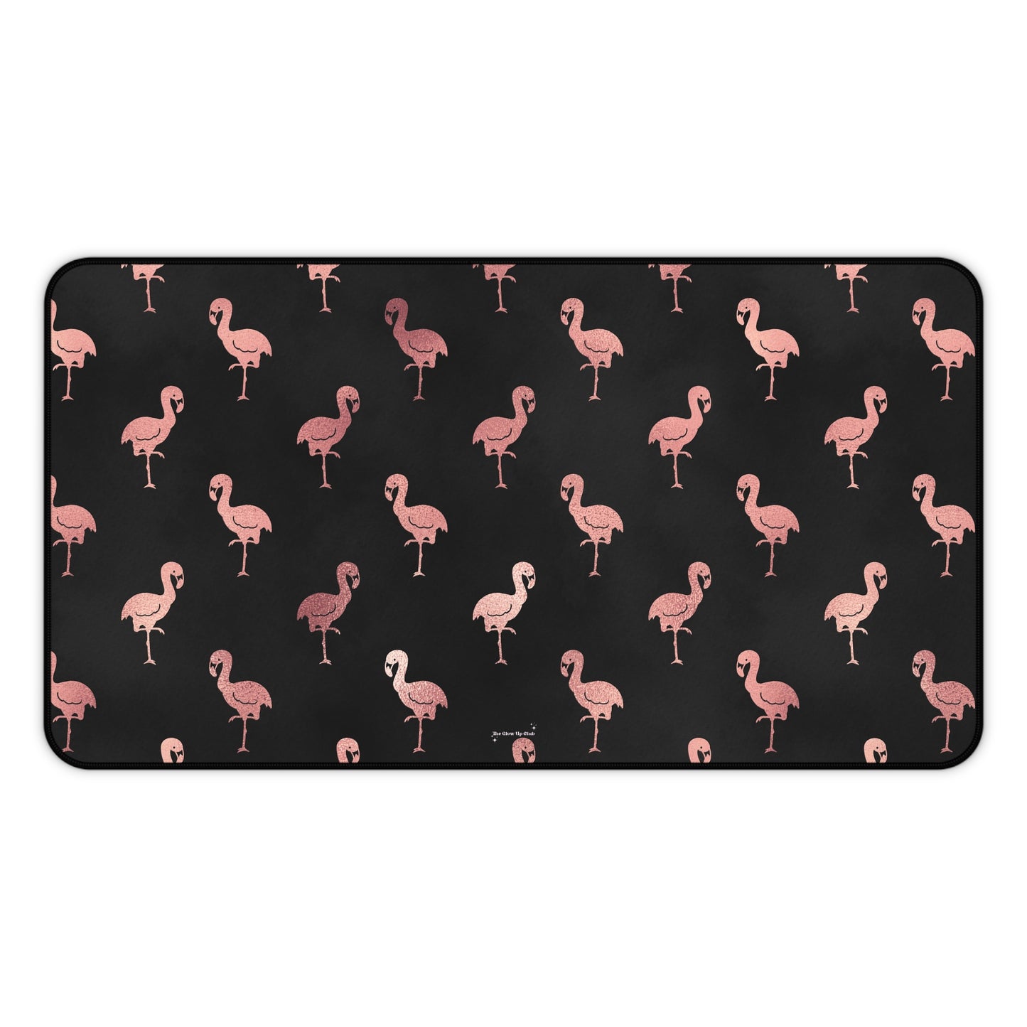 Rose gold flamingos - Desk Mat