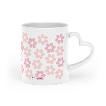 Heart-shaped flowers Heart-Shaped Mug