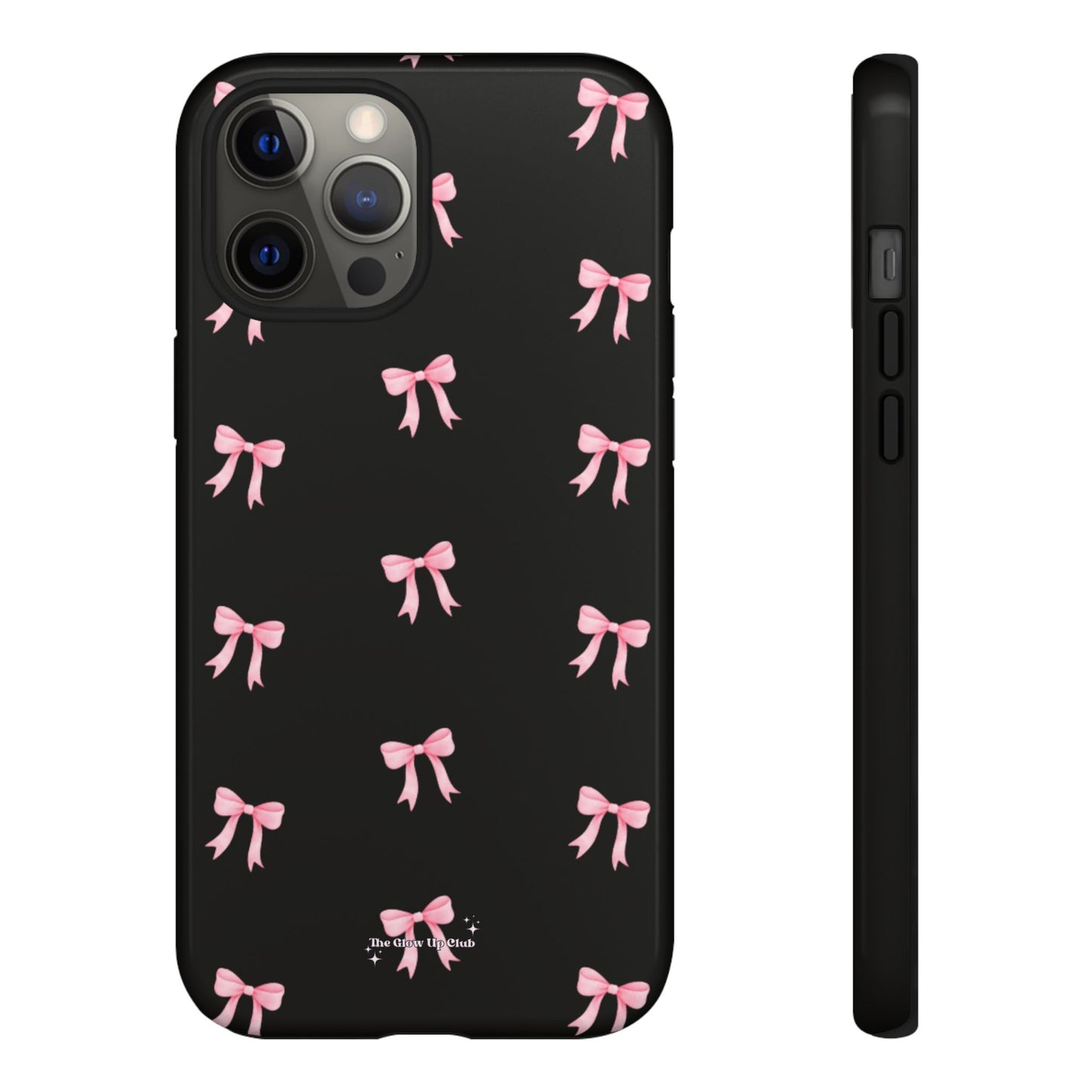 Crooked ribbon pattern black - tough case