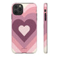 Heart layers pink - tough case