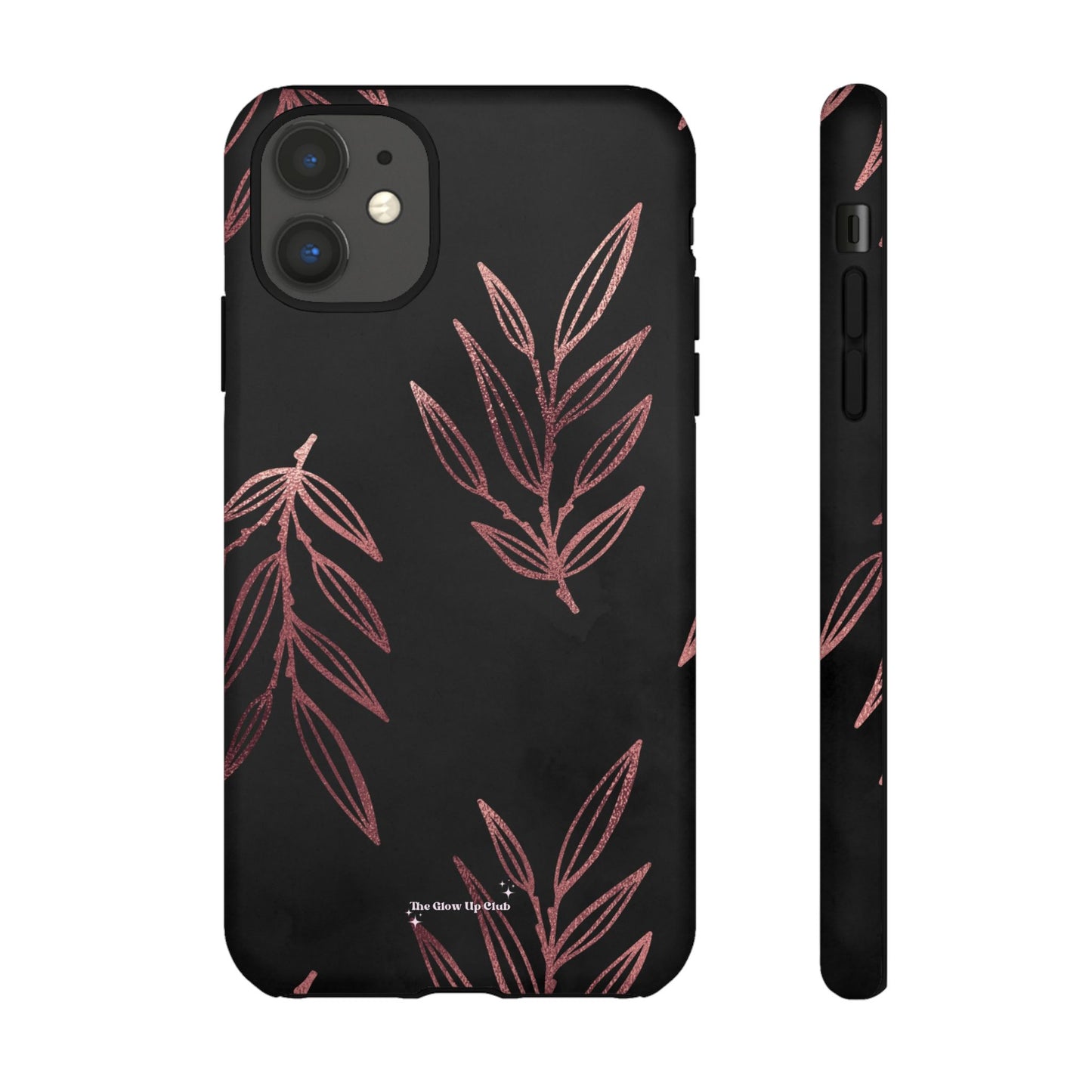 Rose gold leaves minimalistic - tough case