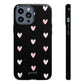 Black heart pattern - tough case