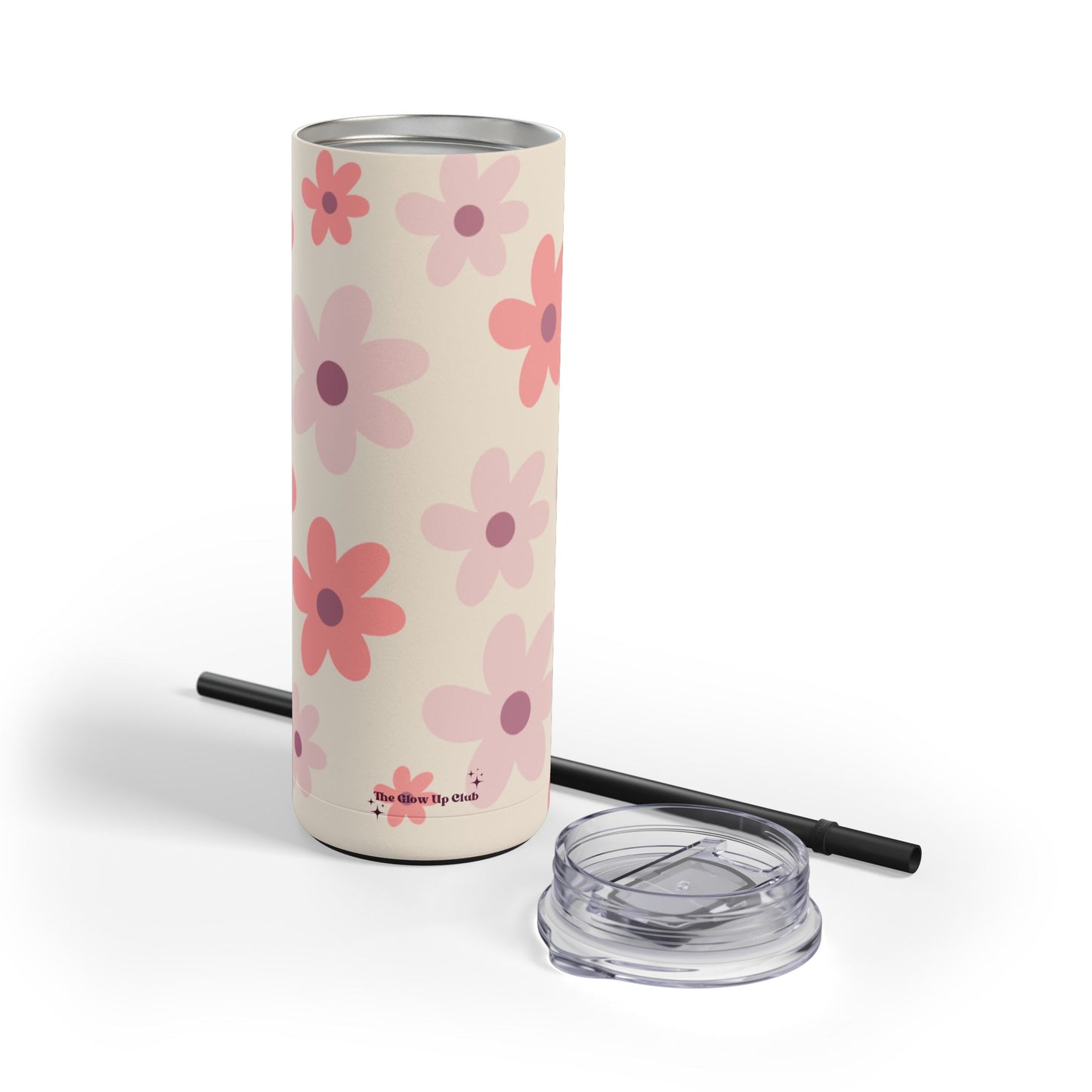 Mixed floral pattern tumbler, 20oz