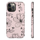 Realistic flowers pink - tough case