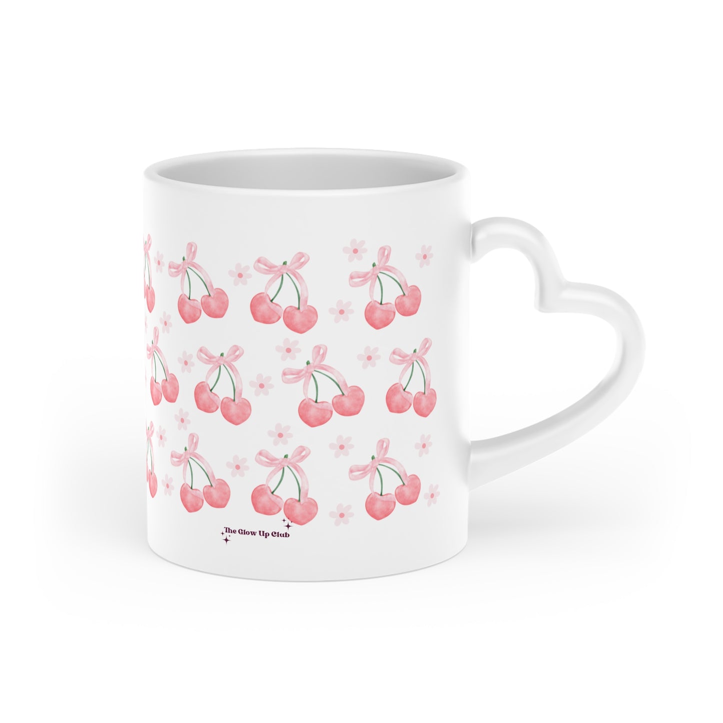 Cherry Heart-Shaped Mug