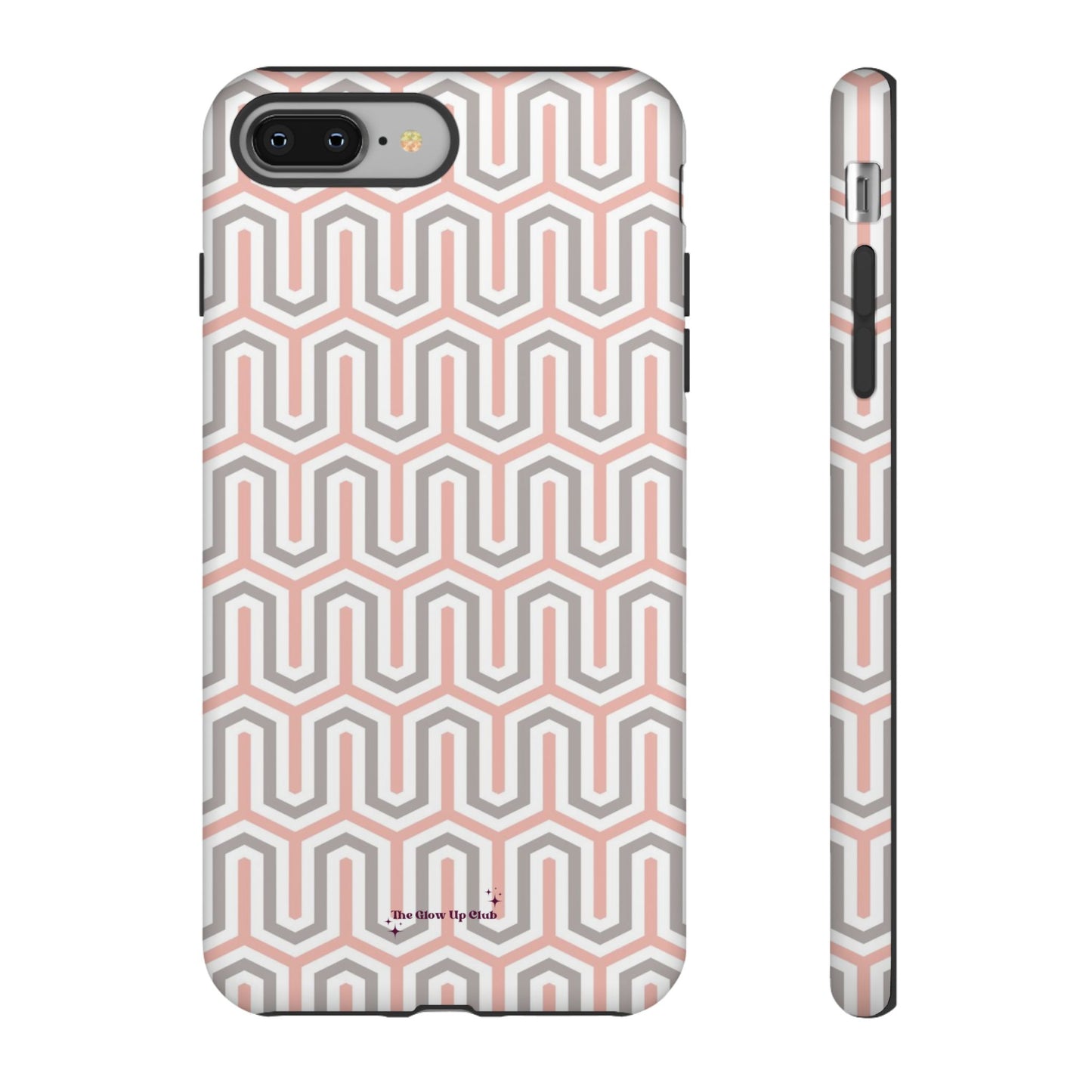 Pink grey pattern - tough case