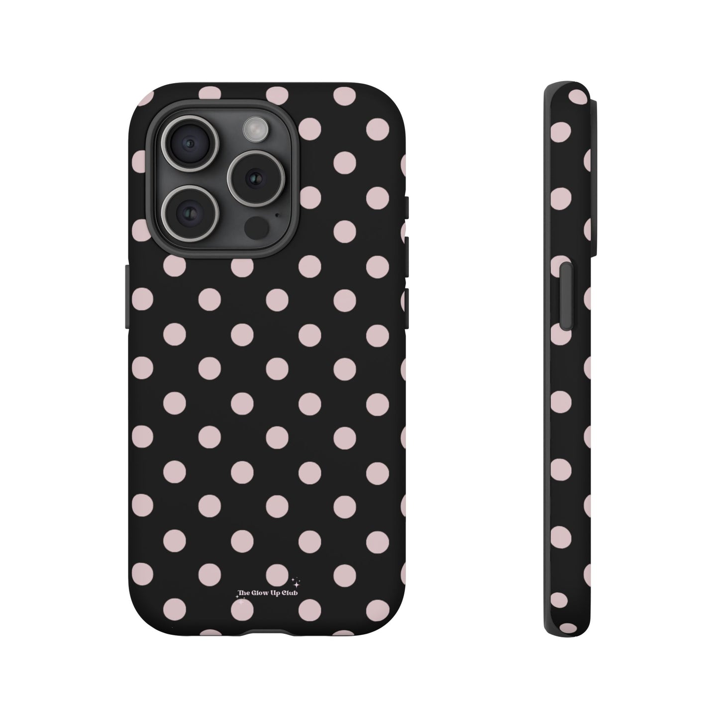 Black and pink dots - tough case