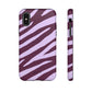 Zebra print purple - tough case