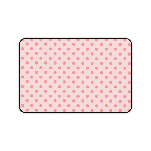 Dots pink - Desk Mat