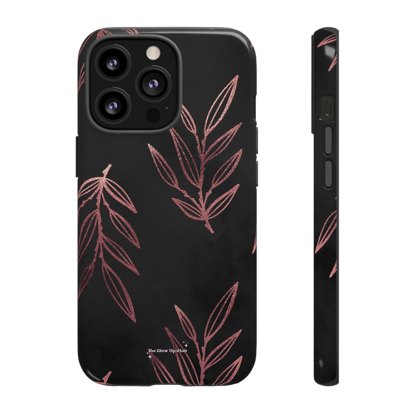 Rose gold leaves minimalistic - tough case