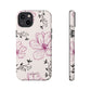 Realistic flowers black and purple - tough case