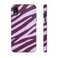 Zebra print purple - tough case