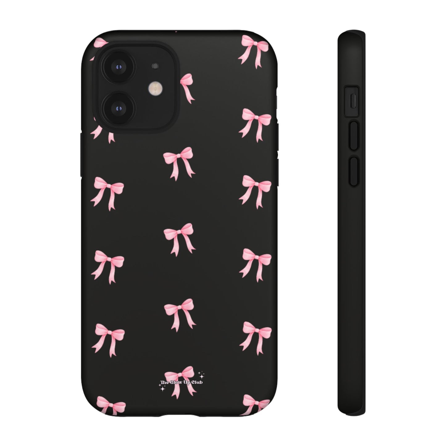 Crooked ribbon pattern black - tough case