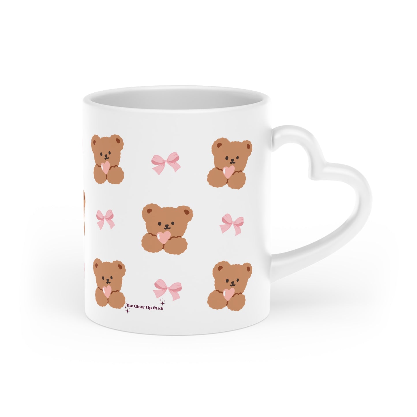 Teddies & ribbons Heart-Shaped Mug