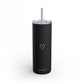 Minimalistic heart black Tumbler, 20oz