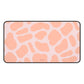 Orange and pink giraffe - Desk Mat