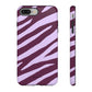 Zebra print purple - tough case