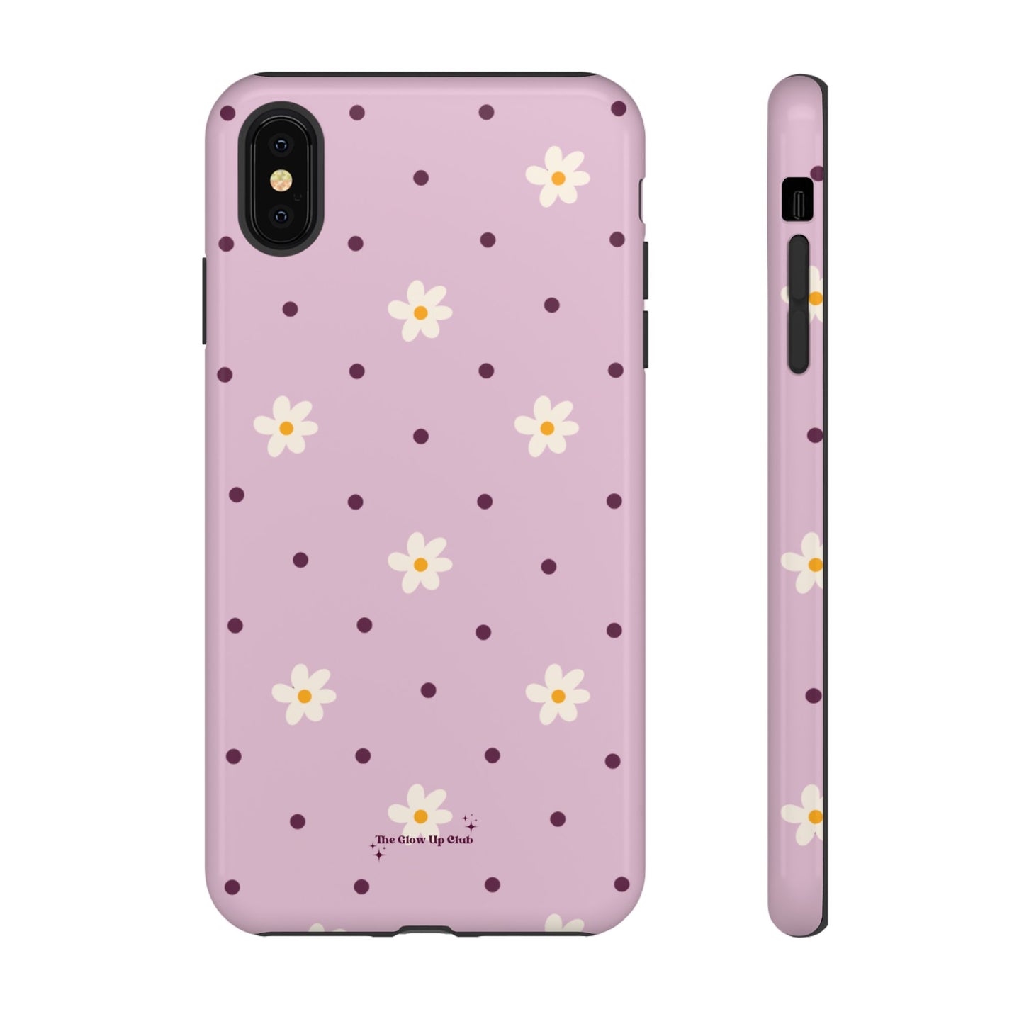 Flowers and dots pink - tough case