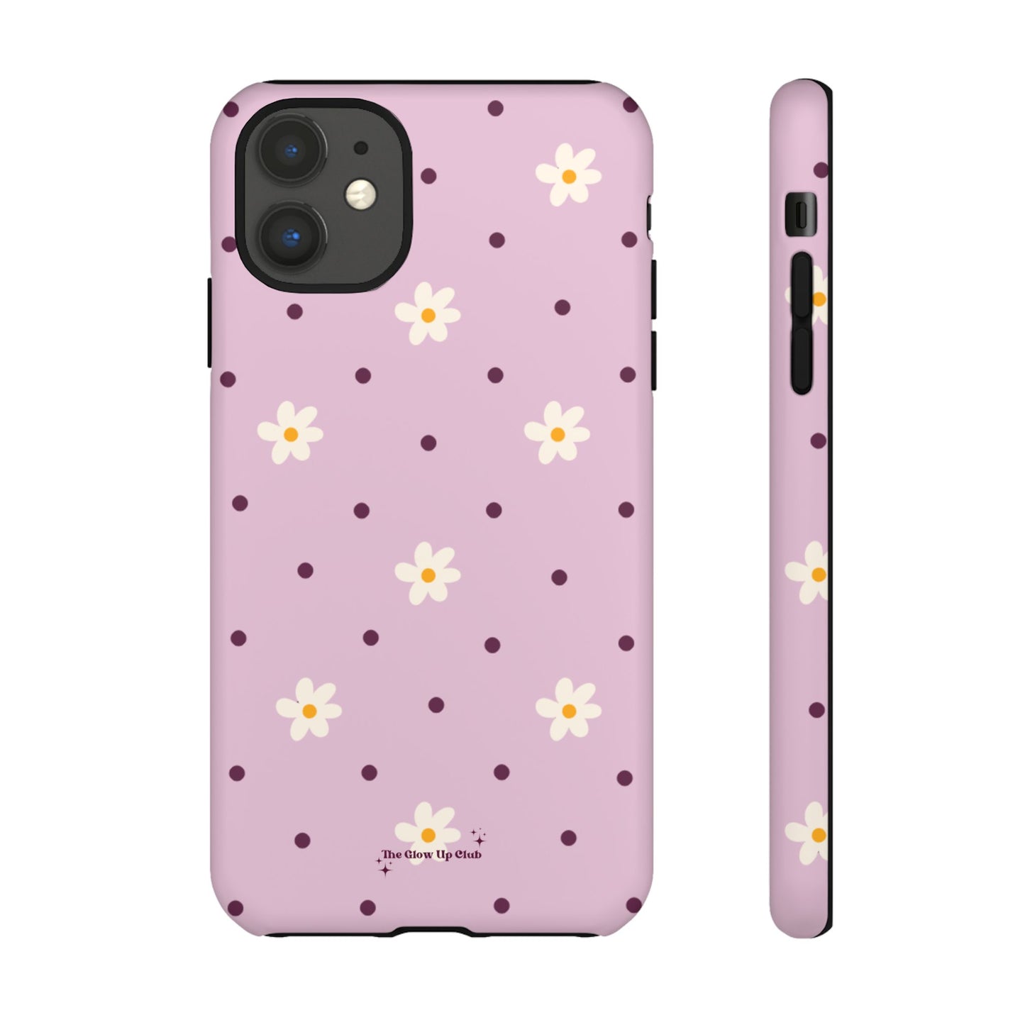 Flowers and dots pink - tough case