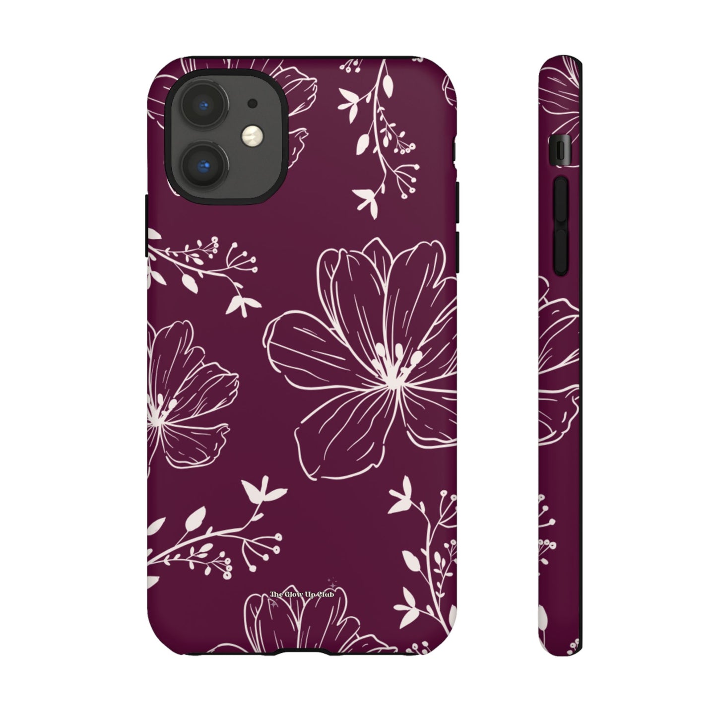 Realistic flowers burgundy - tough case