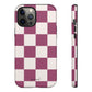 Burgundy checkers - tough case