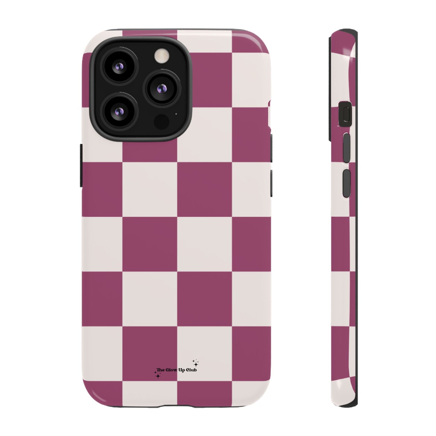 Burgundy checkers - tough case