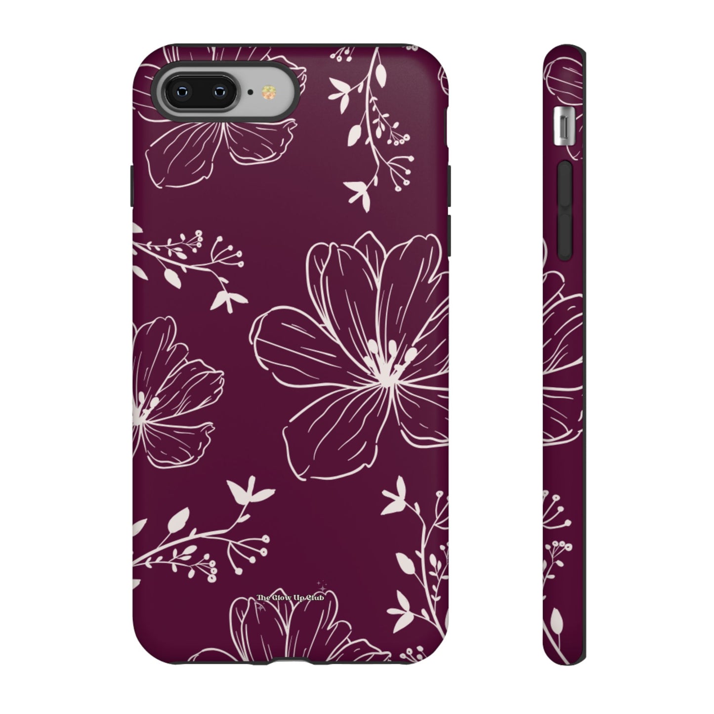 Realistic flowers burgundy - tough case