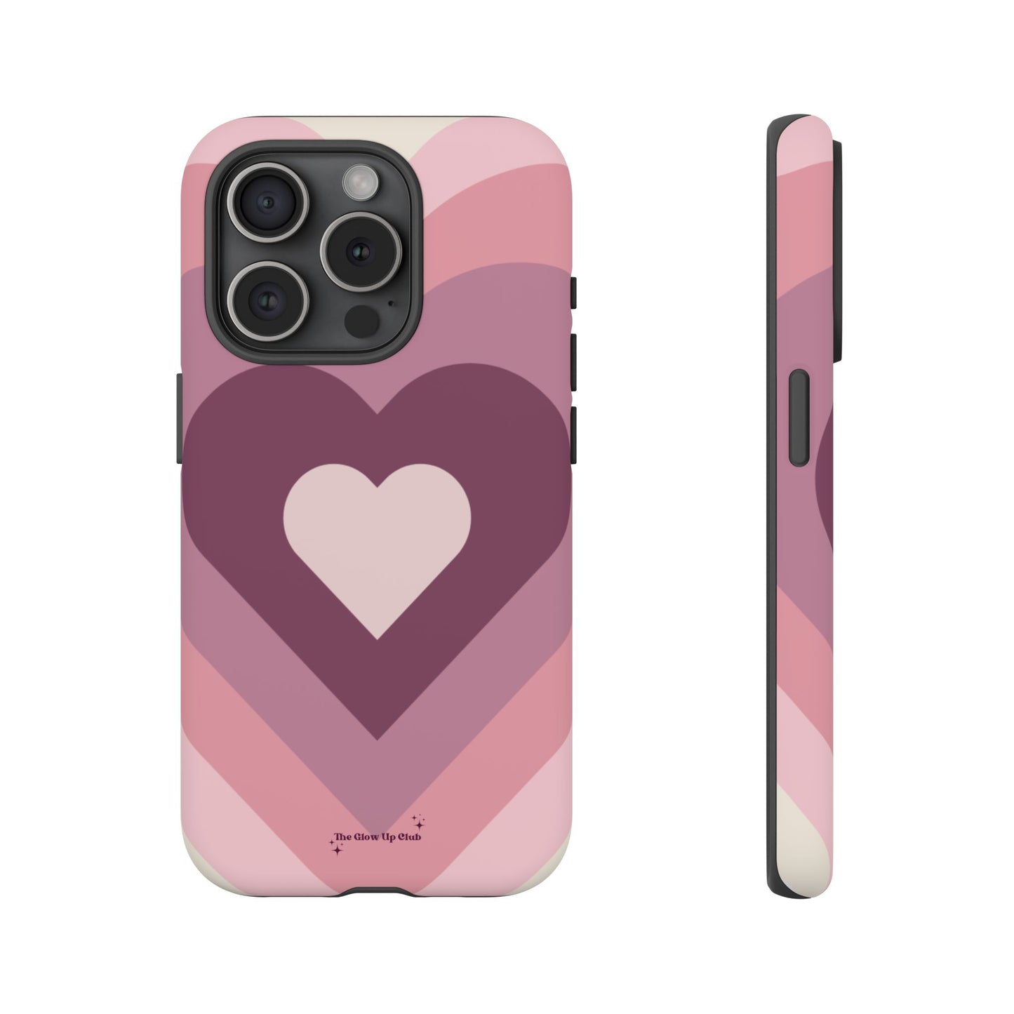 Heart layers pink - tough case