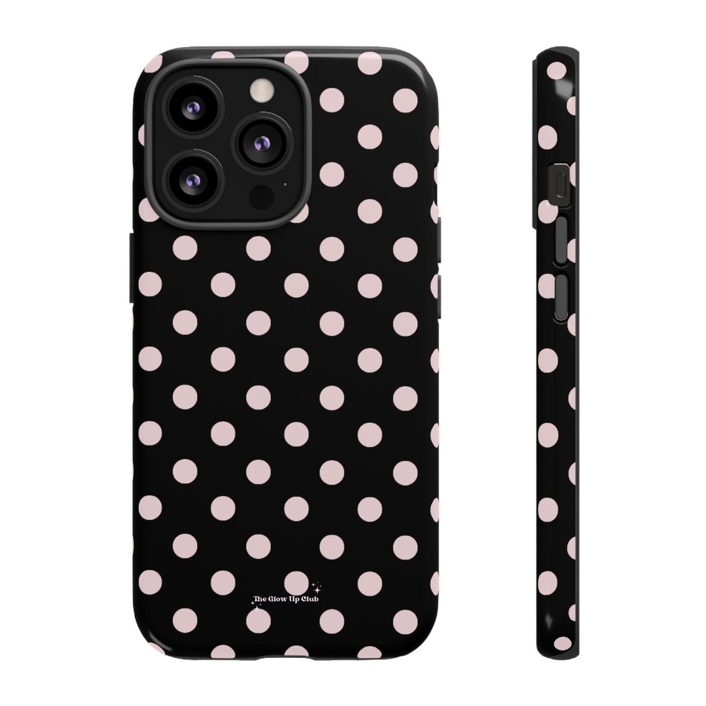 Black and pink dots - tough case