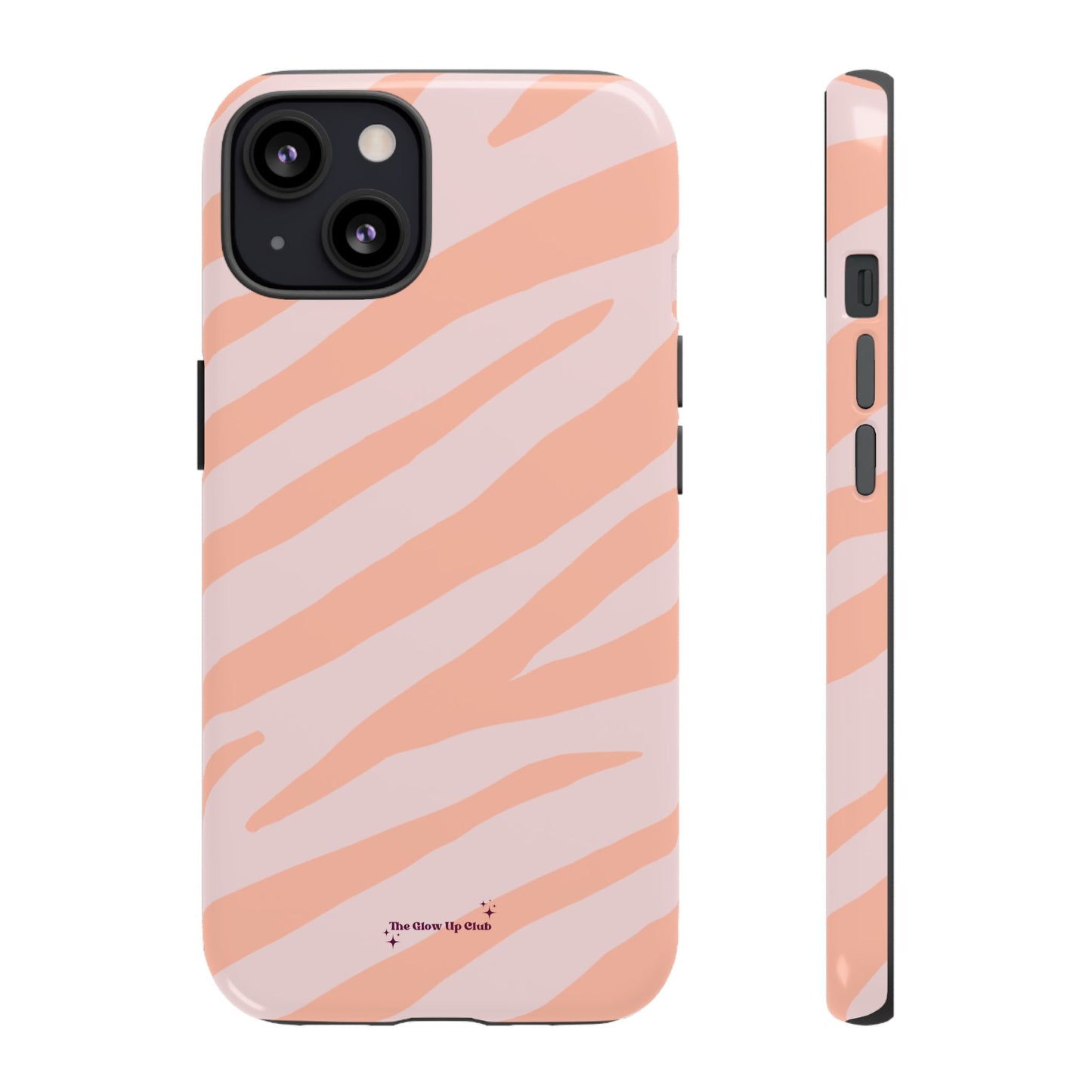 Zebra print orange - tough case