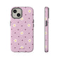 Flowers and dots pink - tough case