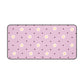 Flowers and dots pink - Desk Mat