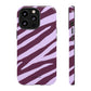 Zebra print purple - tough case