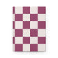 Burgundy checkers Journal