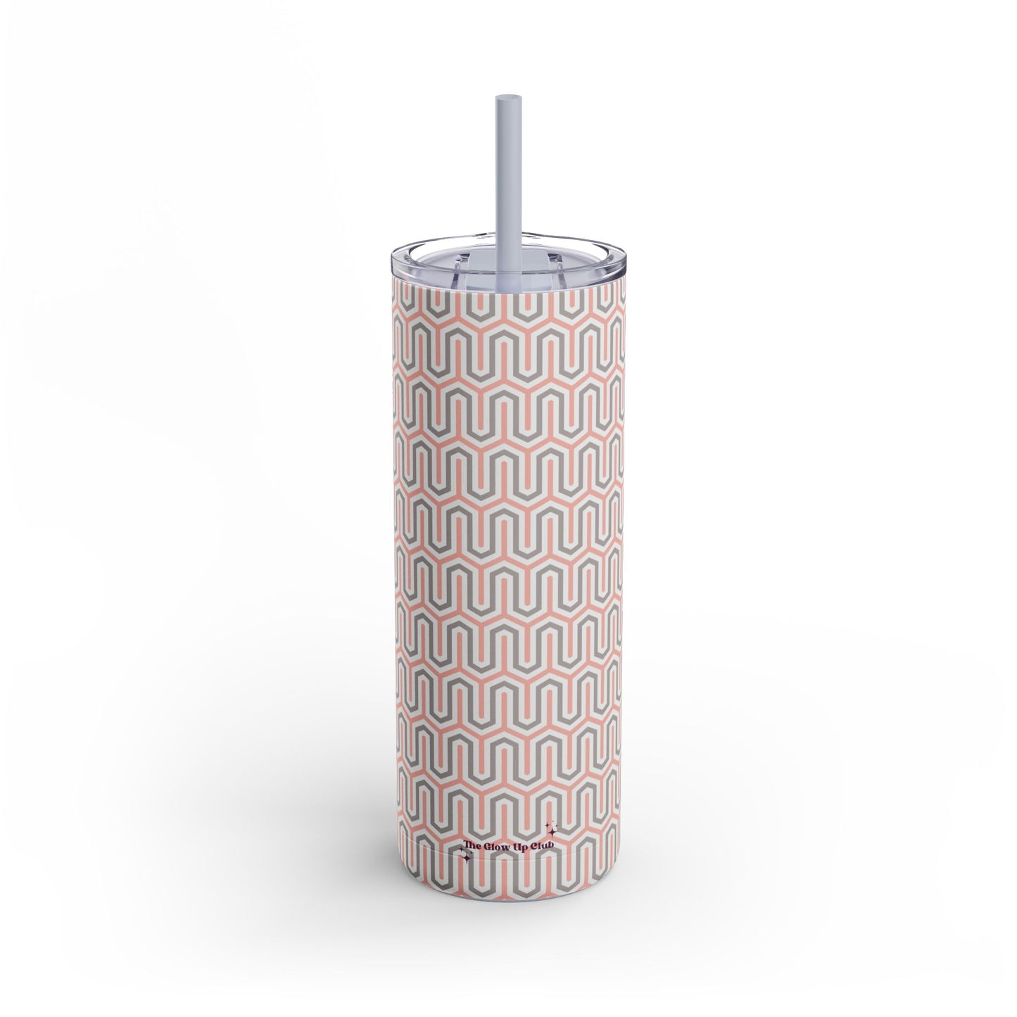 Pink grey pattern Tumbler, 20oz