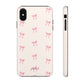 Crooked ribbon pattern cream - tough case