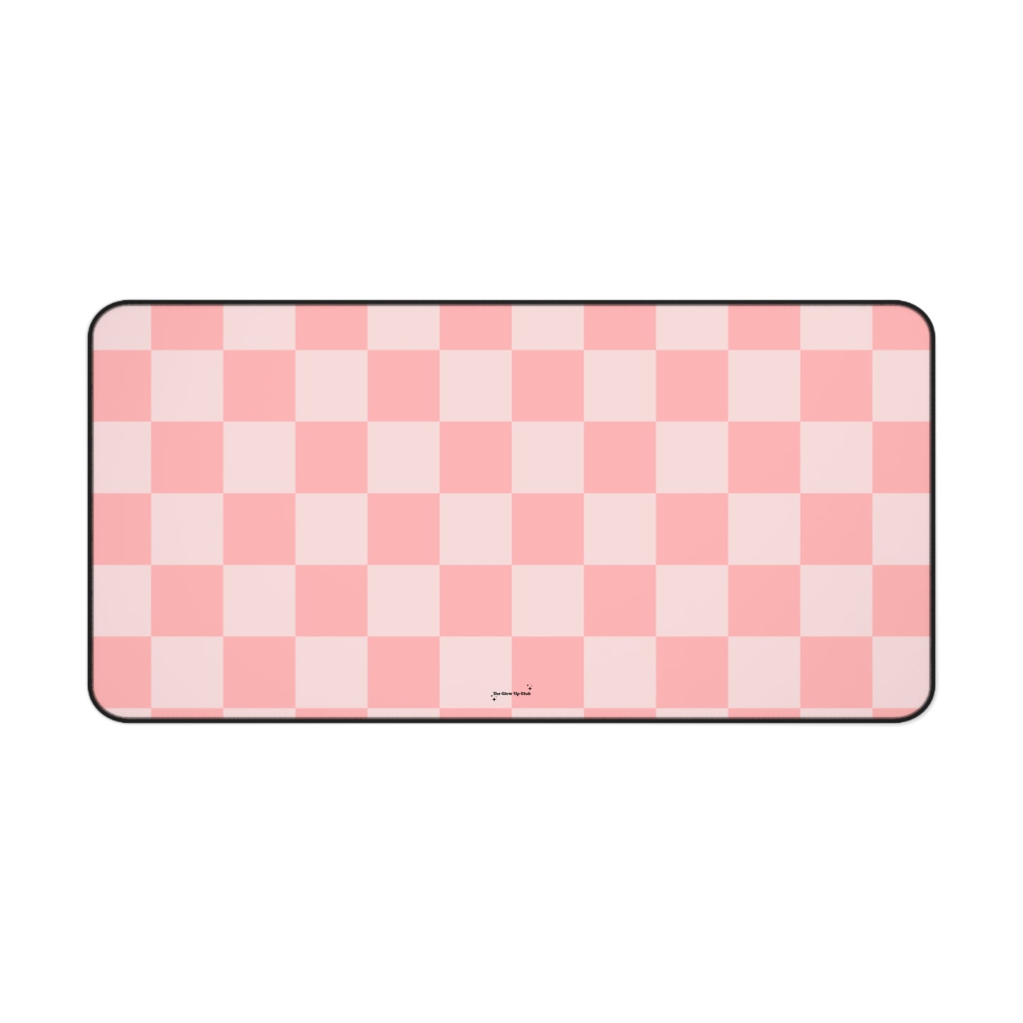 Pink checkers - Desk Mat