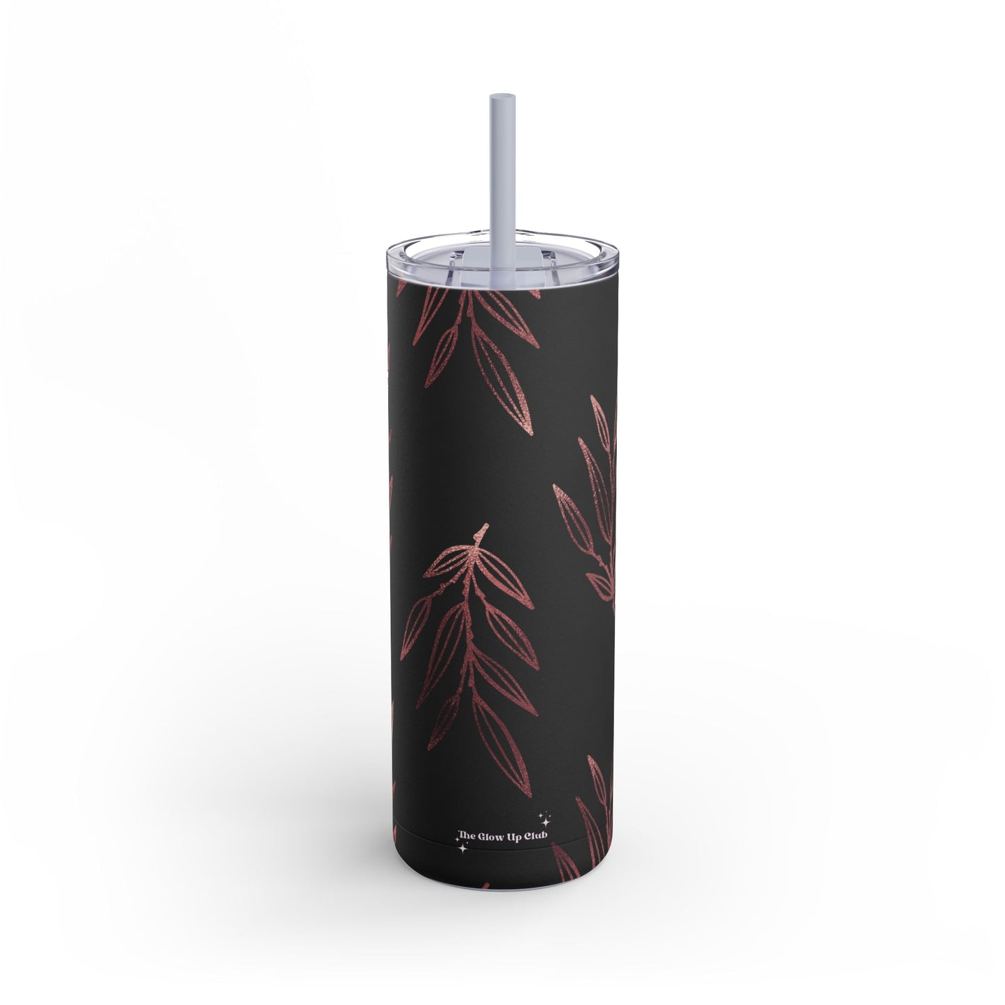 Rose gold leaves minimalistic Tumbler, 20oz