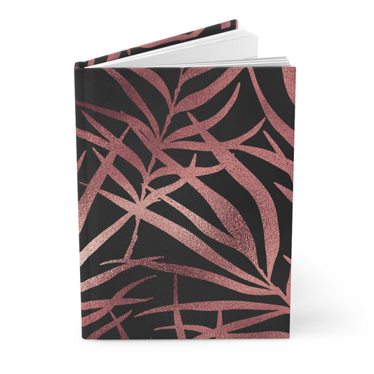 Rose gold leaves Journal