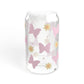 Butterflies and Flowers - 16 oz Glass Sipper